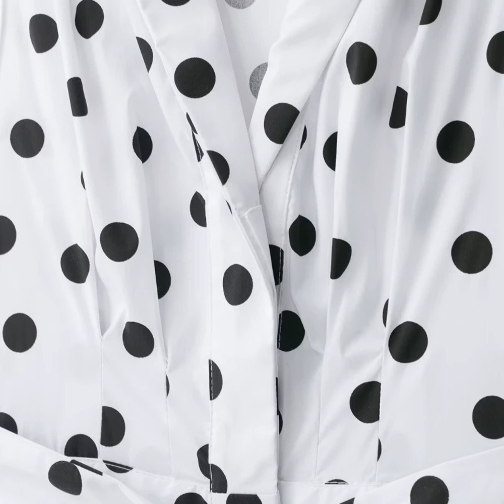 ZARA Chic Polka Dot Maxi Sleeveless Dress